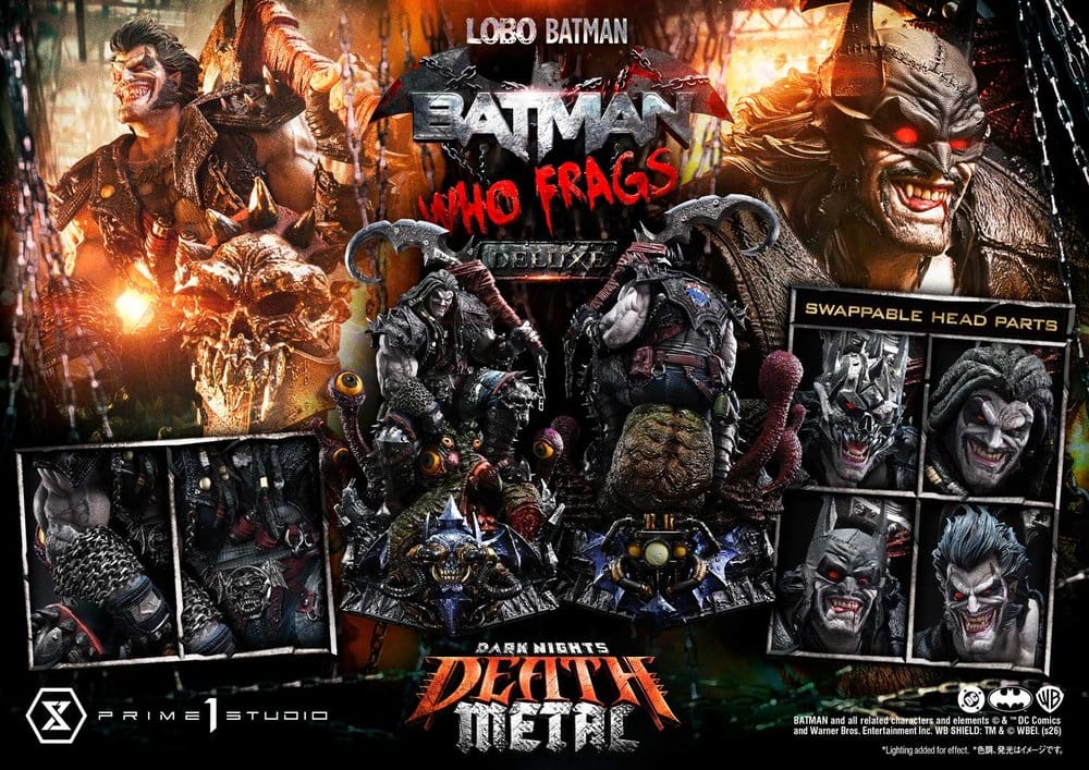 Dark Nights: Death Metal Museum Masterline statuette 1/3 Lobo Batman: Batman Who Frags Deluxe Version 81 cm
