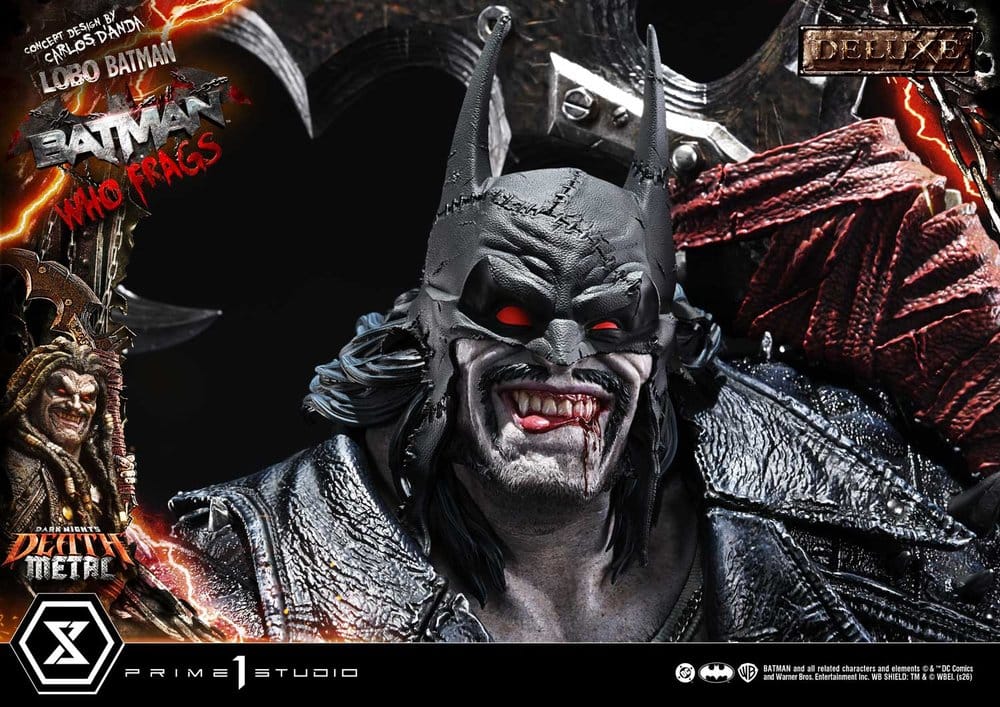 Dark Nights: Death Metal Museum Masterline statuette 1/3 Lobo Batman: Batman Who Frags Deluxe Version 81 cm