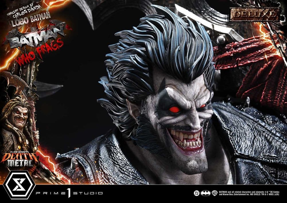Dark Nights: Death Metal Museum Masterline statuette 1/3 Lobo Batman: Batman Who Frags Deluxe Version 81 cm