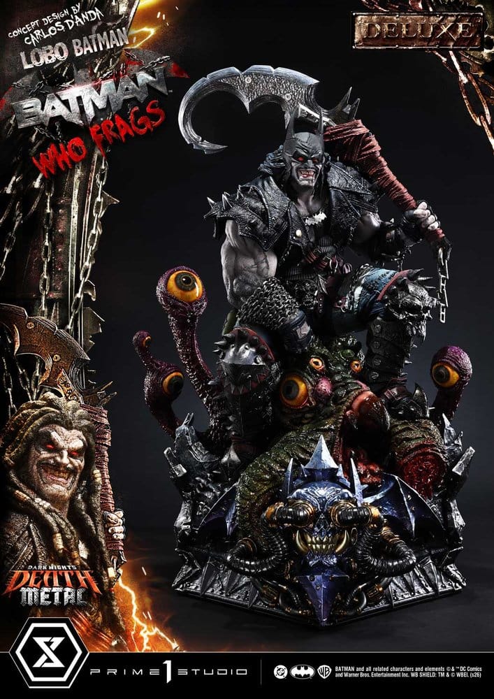 Dark Nights: Death Metal Museum Masterline statuette 1/3 Lobo Batman: Batman Who Frags Deluxe Version 81 cm