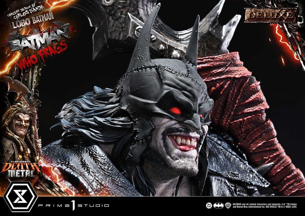 Dark Nights: Death Metal Museum Masterline statuette 1/3 Lobo Batman: Batman Who Frags Deluxe Version 81 cm