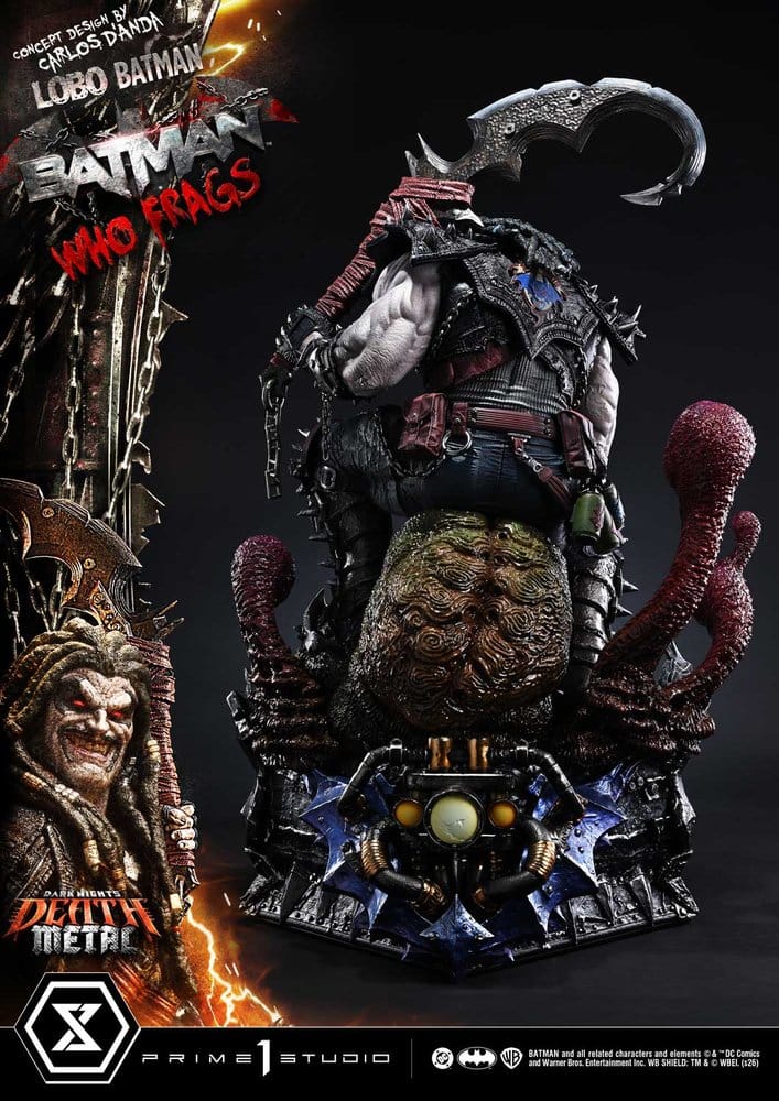 Dark Nights: Death Metal Museum Masterline statuette 1/3 Lobo Batman: Batman Who Frags Deluxe Version 81 cm