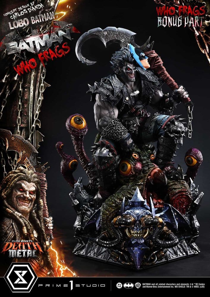 Dark Nights: Death Metal Museum Masterline statuette 1/3 Lobo Batman: Batman Who Frags Deluxe Bonus Version 81 cm