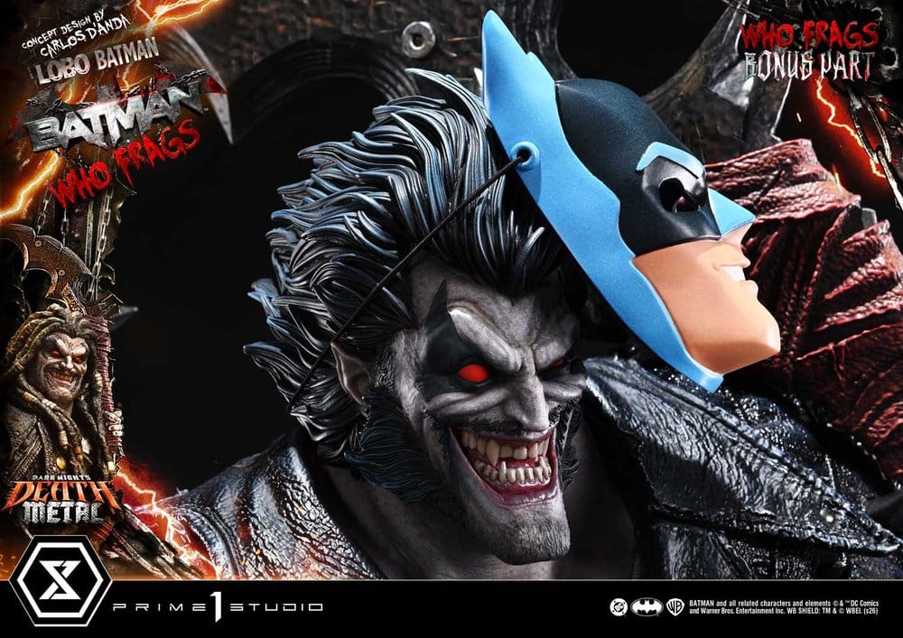 Dark Nights: Death Metal Museum Masterline statuette 1/3 Lobo Batman: Batman Who Frags Deluxe Bonus Version 81 cm
