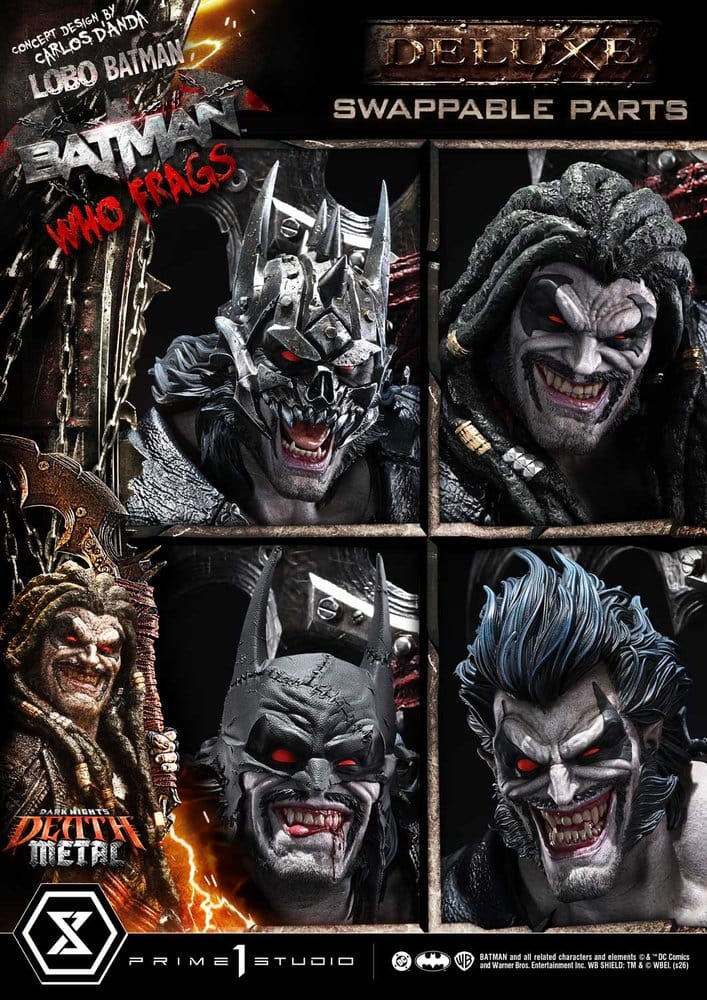 Dark Nights: Death Metal Museum Masterline statuette 1/3 Lobo Batman: Batman Who Frags Deluxe Bonus Version 81 cm