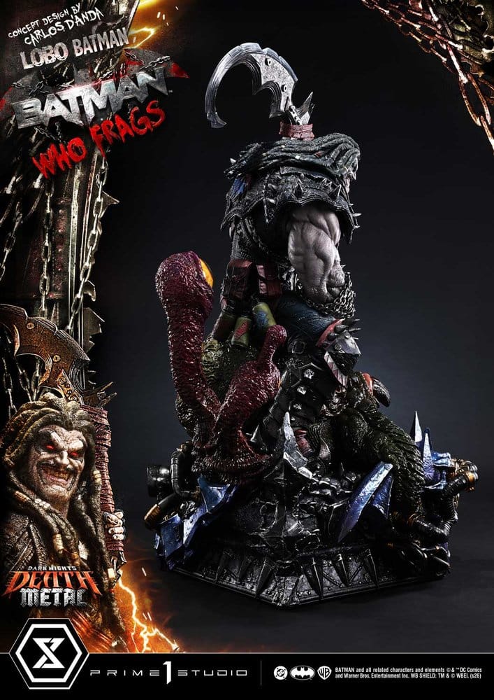Dark Nights: Death Metal Museum Masterline statuette 1/3 Lobo Batman: Batman Who Frags Deluxe Bonus Version 81 cm