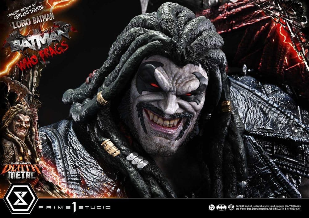 Dark Nights: Death Metal Museum Masterline statuette 1/3 Lobo Batman: Batman Who Frags Deluxe Bonus Version 81 cm