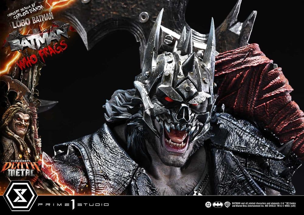 Dark Nights: Death Metal Museum Masterline statuette 1/3 Lobo Batman: Batman Who Frags Deluxe Bonus Version 81 cm