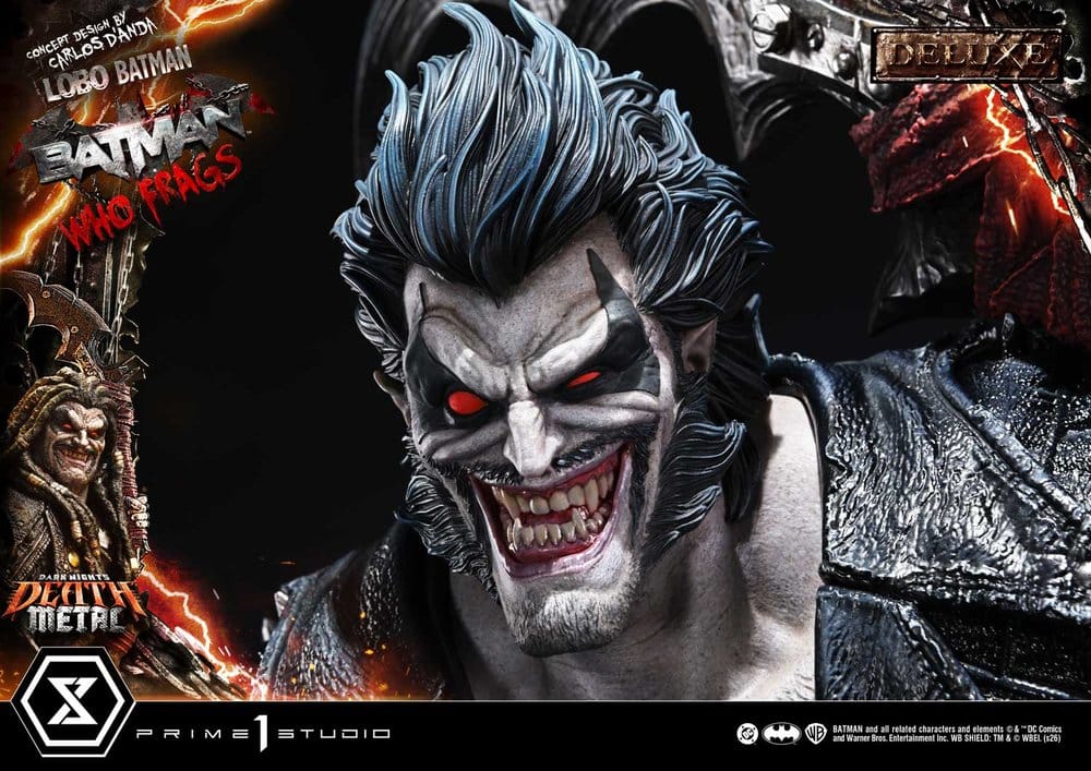 Dark Nights: Death Metal Museum Masterline statuette 1/3 Lobo Batman: Batman Who Frags Deluxe Bonus Version 81 cm