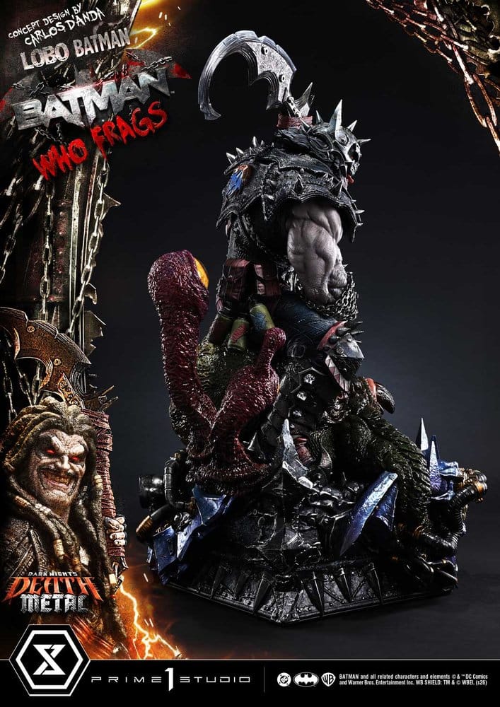 Dark Nights: Death Metal Museum Masterline statuette 1/3 Lobo Batman: Batman Who Frags Deluxe Bonus Version 81 cm