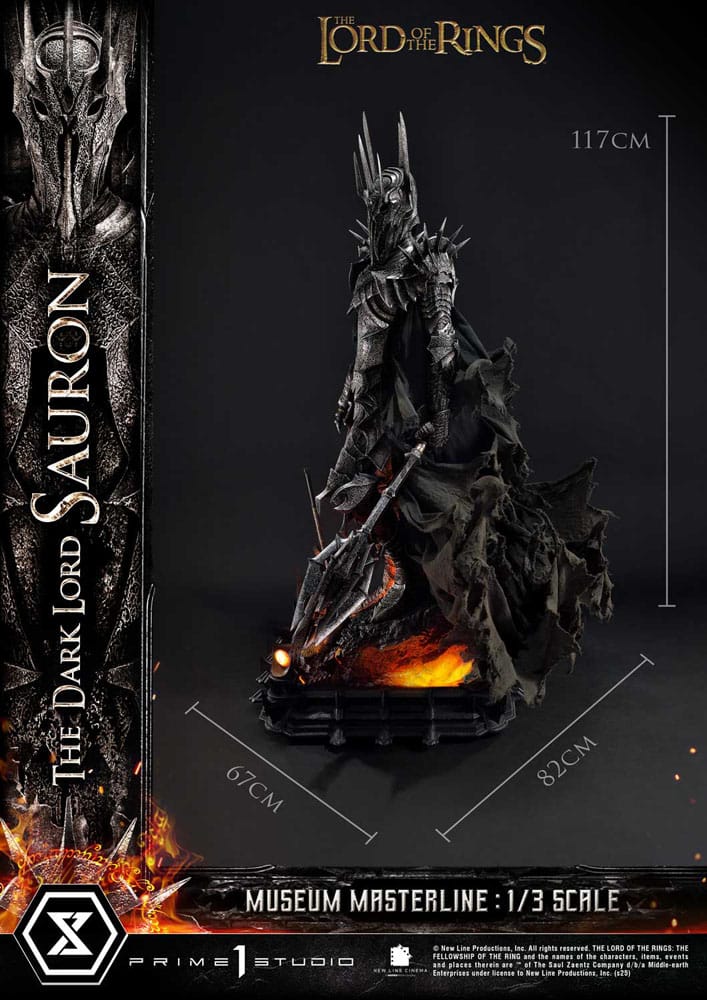 Le Seigneur des Anneaux statuette Museum Masterline Series 1/3 The Dark Lord Sauron 117 cm