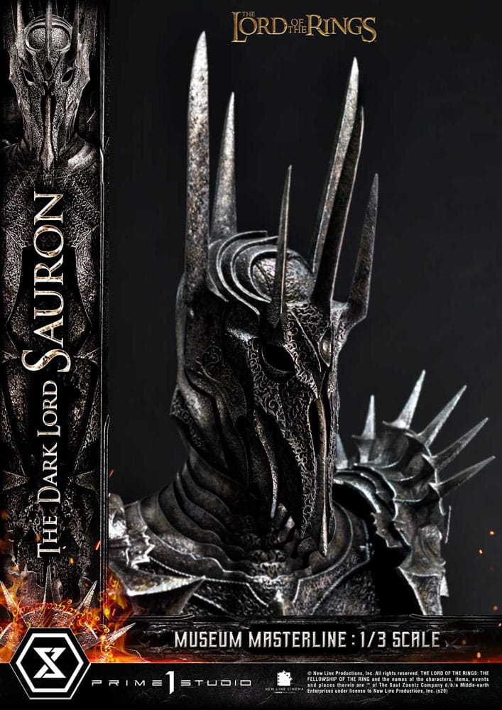 Le Seigneur des Anneaux statuette Museum Masterline Series 1/3 The Dark Lord Sauron Bonus Version 117 cm