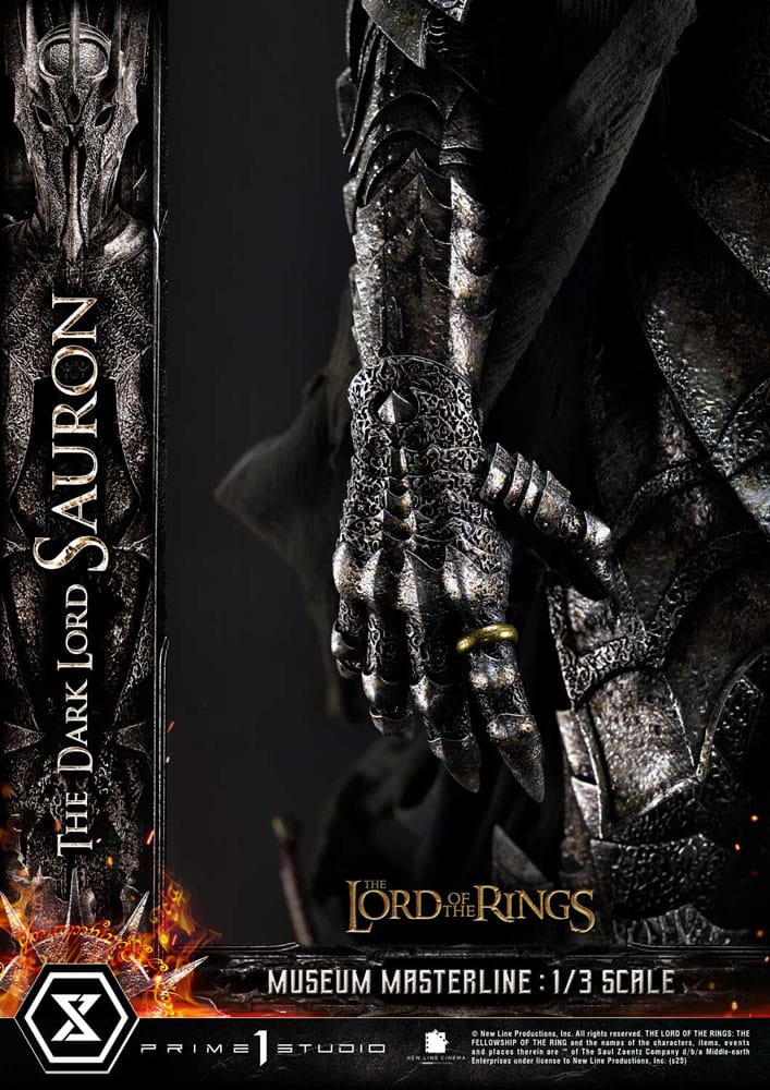 Le Seigneur des Anneaux statuette Museum Masterline Series 1/3 The Dark Lord Sauron Bonus Version 117 cm