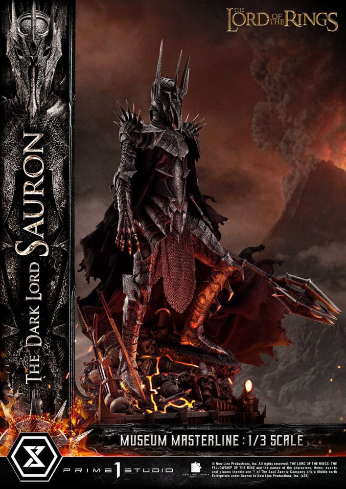 Le Seigneur des Anneaux statuette Museum Masterline Series 1/3 The Dark Lord Sauron Bonus Version 117 cm