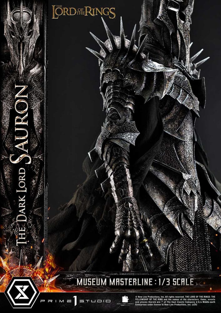 Le Seigneur des Anneaux statuette Museum Masterline Series 1/3 The Dark Lord Sauron Bonus Version 117 cm