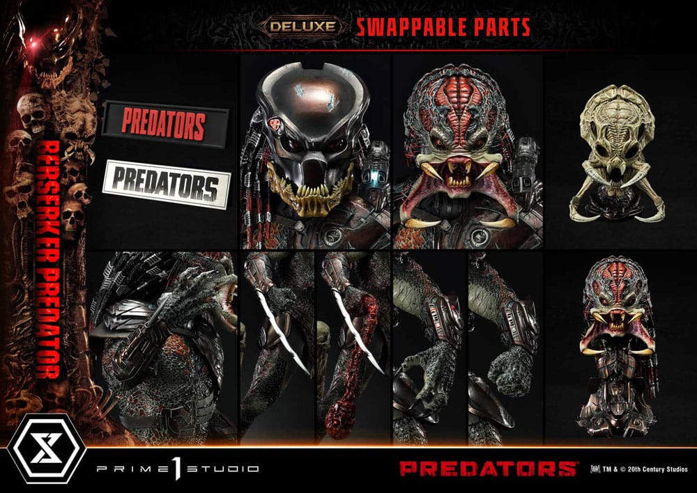 Predators statuette Berserker Predator Deluxe Bonus Version 100 cm