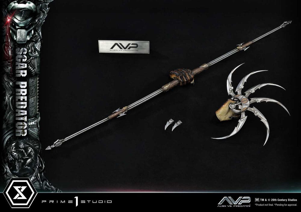 The Alien vs. Predator statuette Museum Masterline Series 1/3 Scar Predator 93 cm
