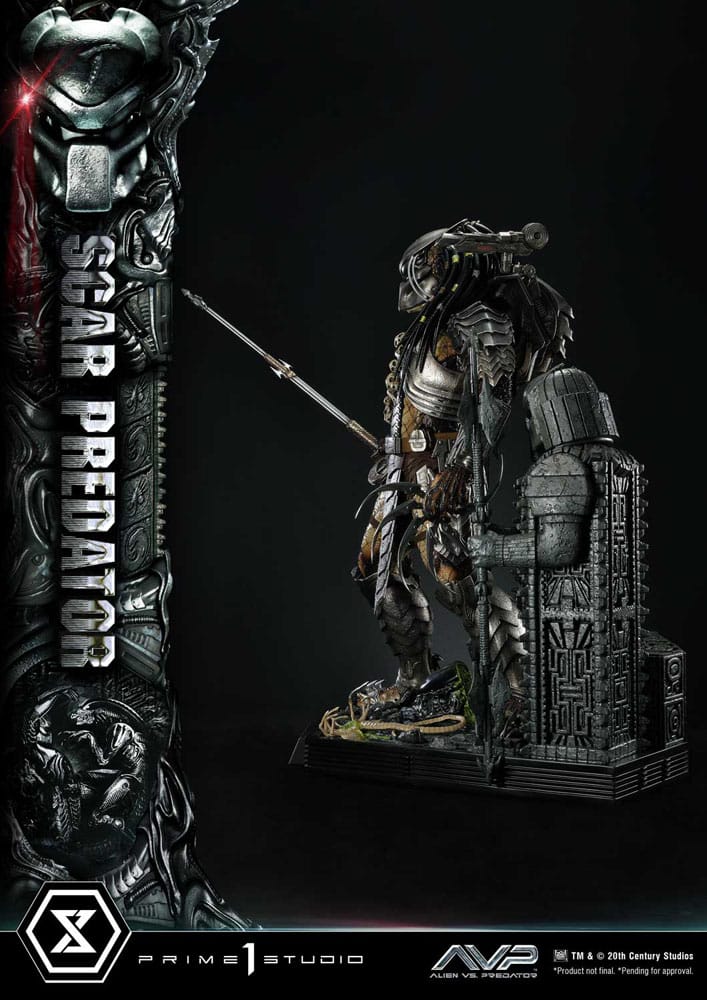 The Alien vs. Predator statuette Museum Masterline Series 1/3 Scar Predator 93 cm
