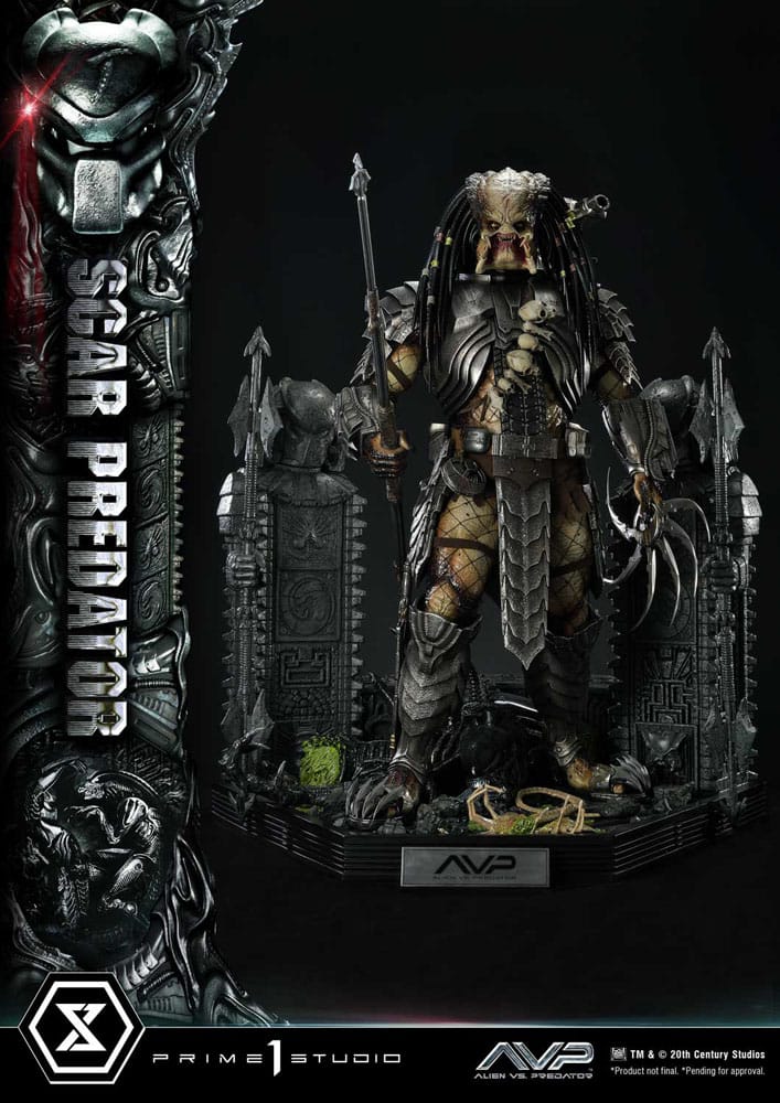 The Alien vs. Predator statuette Museum Masterline Series 1/3 Scar Predator 93 cm