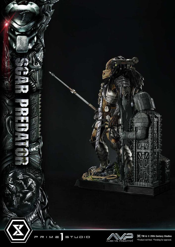 The Alien vs. Predator statuette Museum Masterline Series 1/3 Scar Predator 93 cm