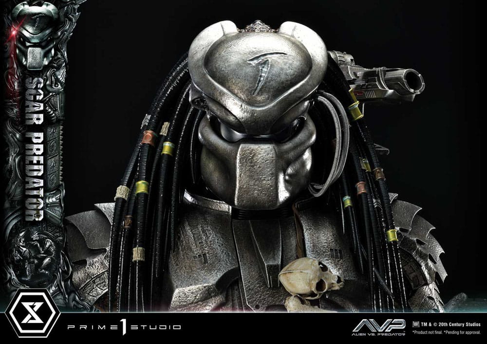 The Alien vs. Predator statuette Museum Masterline Series 1/3 Scar Predator 93 cm