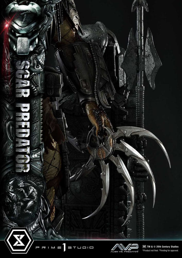 The Alien vs. Predator statuette Museum Masterline Series 1/3 Scar Predator 93 cm