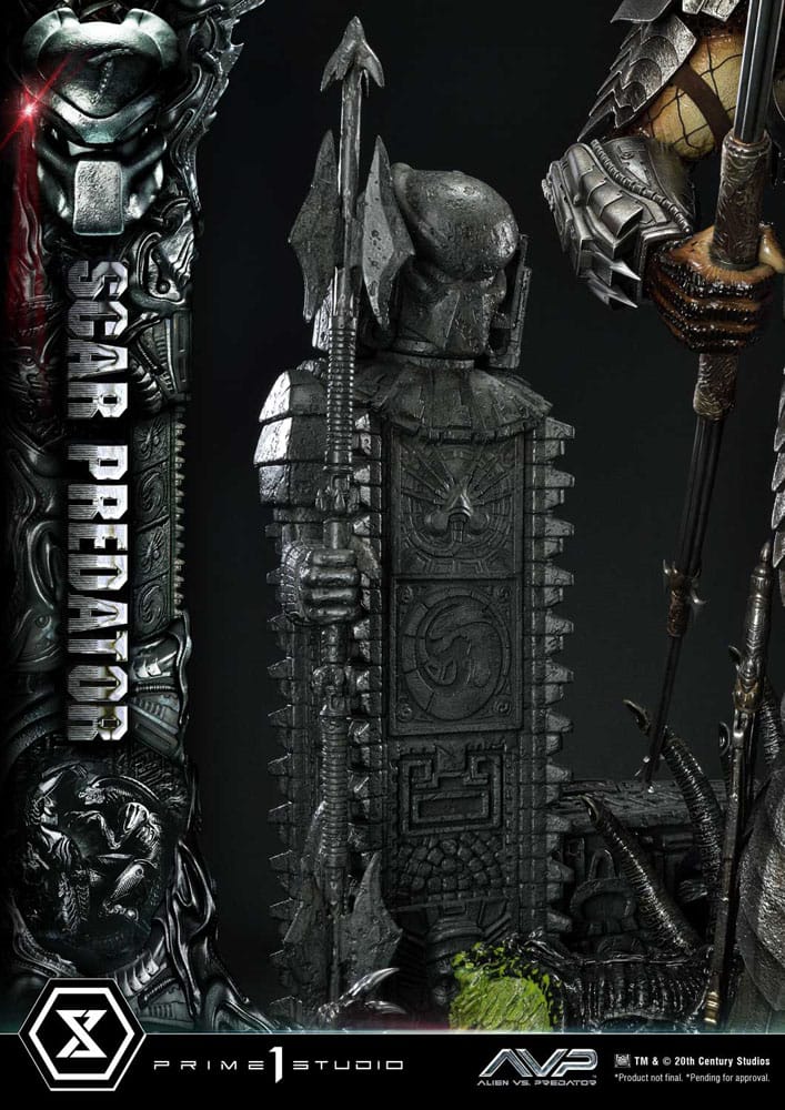 The Alien vs. Predator statuette Museum Masterline Series 1/3 Scar Predator 93 cm