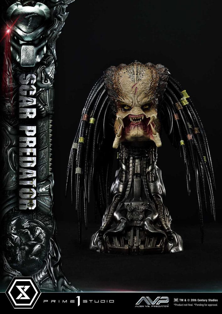 The Alien vs. Predator statuette Museum Masterline Series 1/3 Scar Predator 93 cm