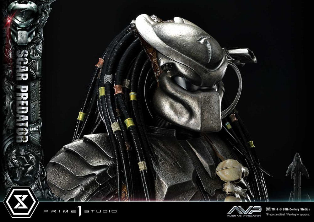 The Alien vs. Predator statuette Museum Masterline Series 1/3 Scar Predator 93 cm