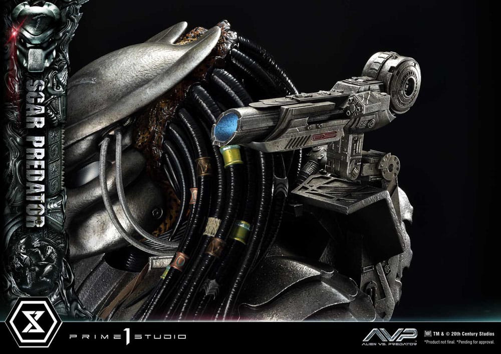 The Alien vs. Predator statuette Museum Masterline Series 1/3 Scar Predator 93 cm