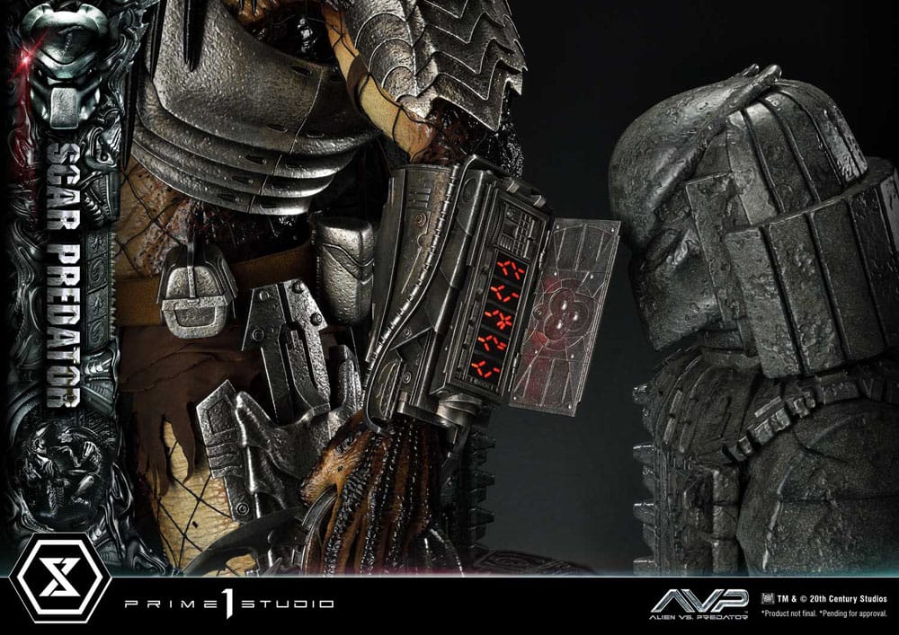 The Alien vs. Predator statuette Museum Masterline Series 1/3 Scar Predator 93 cm