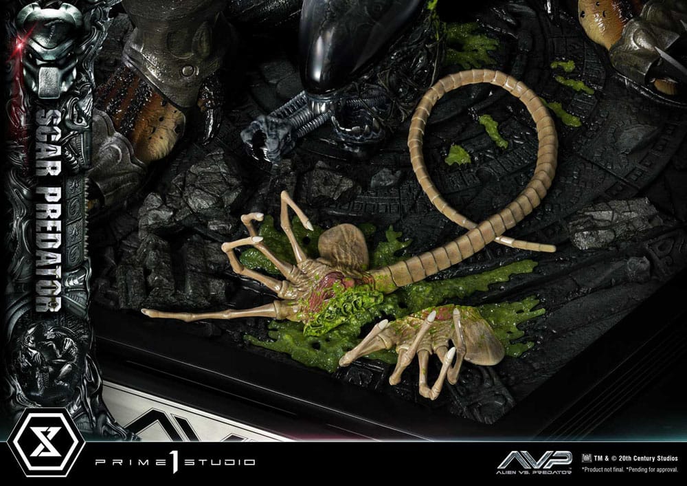 The Alien vs. Predator statuette Museum Masterline Series 1/3 Scar Predator 93 cm