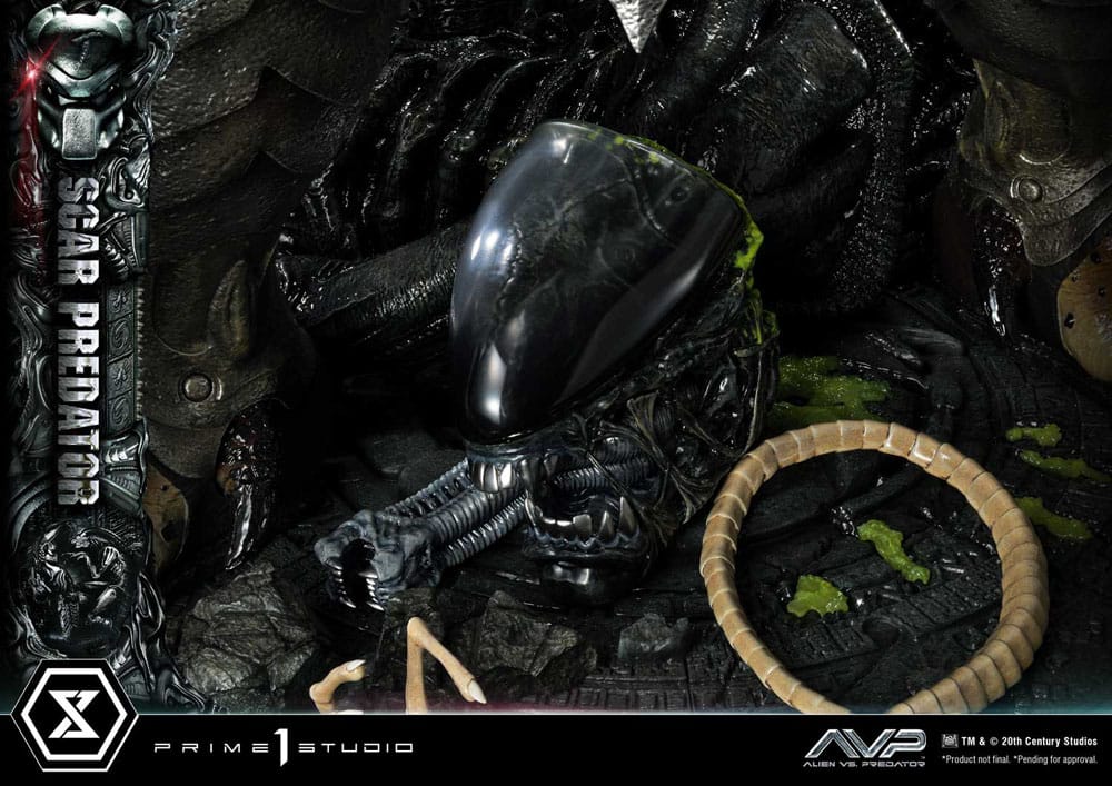 The Alien vs. Predator statuette Museum Masterline Series 1/3 Scar Predator 93 cm