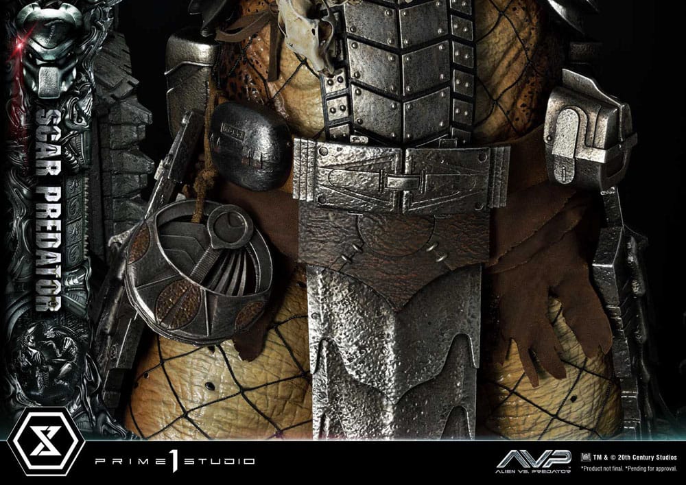 The Alien vs. Predator statuette Museum Masterline Series 1/3 Scar Predator 93 cm