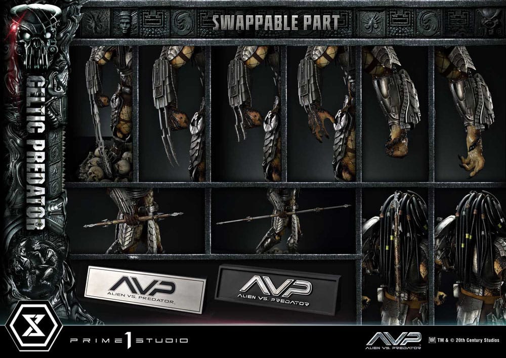 The Alien vs. Predator statuette Museum Masterline Series 1/3 Celtic Predator 95 cm