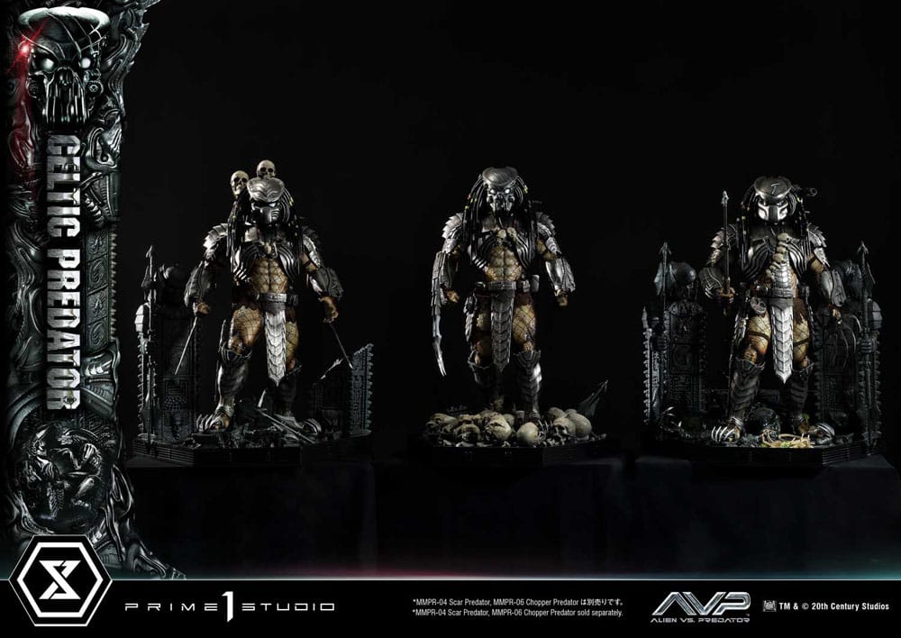 The Alien vs. Predator statuette Museum Masterline Series 1/3 Celtic Predator 95 cm