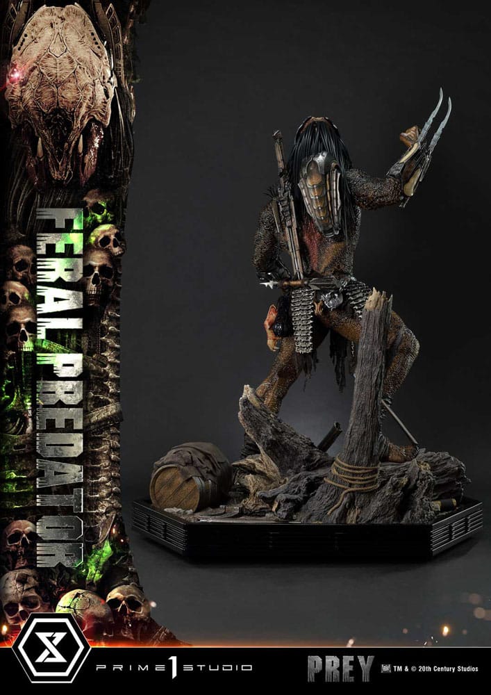 Prey (Movie) statuette Museum Masterline Series 1/3 Feral Predator 89 cm