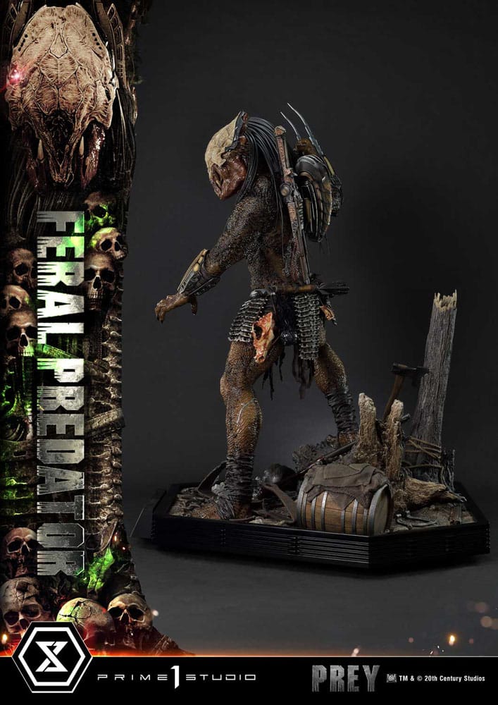 Prey (Movie) statuette Museum Masterline Series 1/3 Feral Predator 89 cm