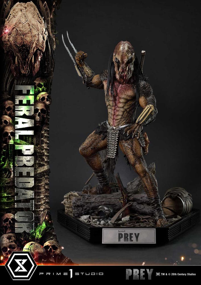Prey (Movie) statuette Museum Masterline Series 1/3 Feral Predator 89 cm