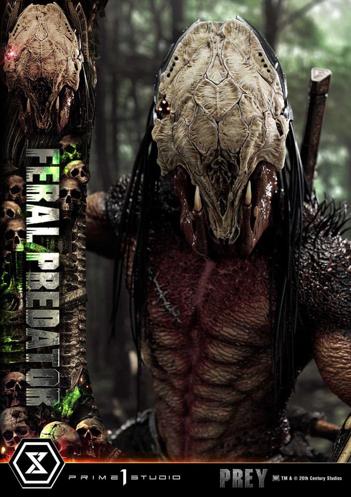 Prey (Movie) statuette Museum Masterline Series 1/3 Feral Predator 89 cm