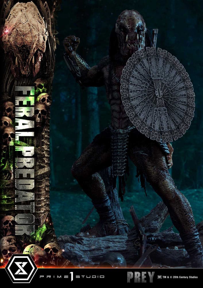 Prey (Movie) statuette Museum Masterline Series 1/3 Feral Predator 89 cm