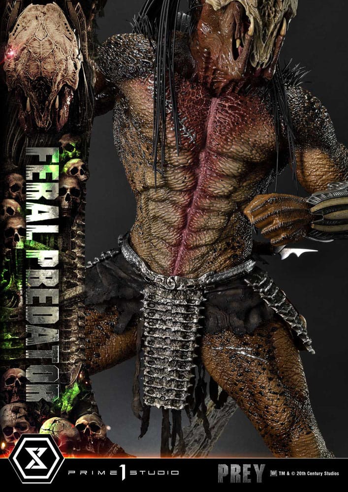 Prey (Movie) statuette Museum Masterline Series 1/3 Feral Predator 89 cm