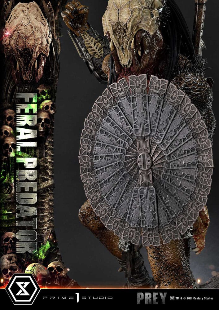Prey (Movie) statuette Museum Masterline Series 1/3 Feral Predator 89 cm