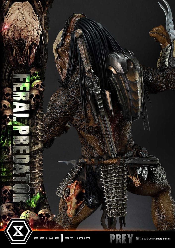 Prey (Movie) statuette Museum Masterline Series 1/3 Feral Predator 89 cm