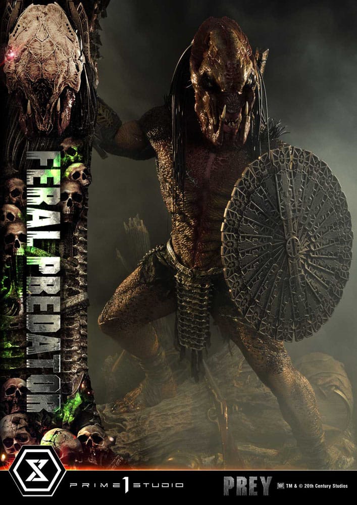Prey (Movie) statuette Museum Masterline Series 1/3 Feral Predator 89 cm