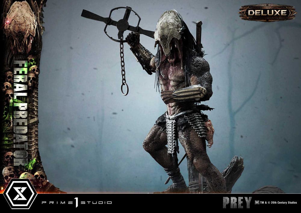 Prey (Movie) statuette Museum Masterline Series 1/3 Feral Predator Deluxe Version 89 cm
