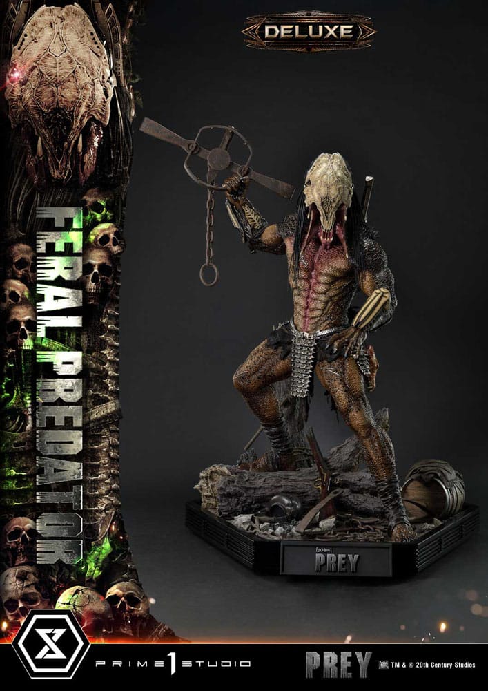 Prey (Movie) statuette Museum Masterline Series 1/3 Feral Predator Deluxe Version 89 cm