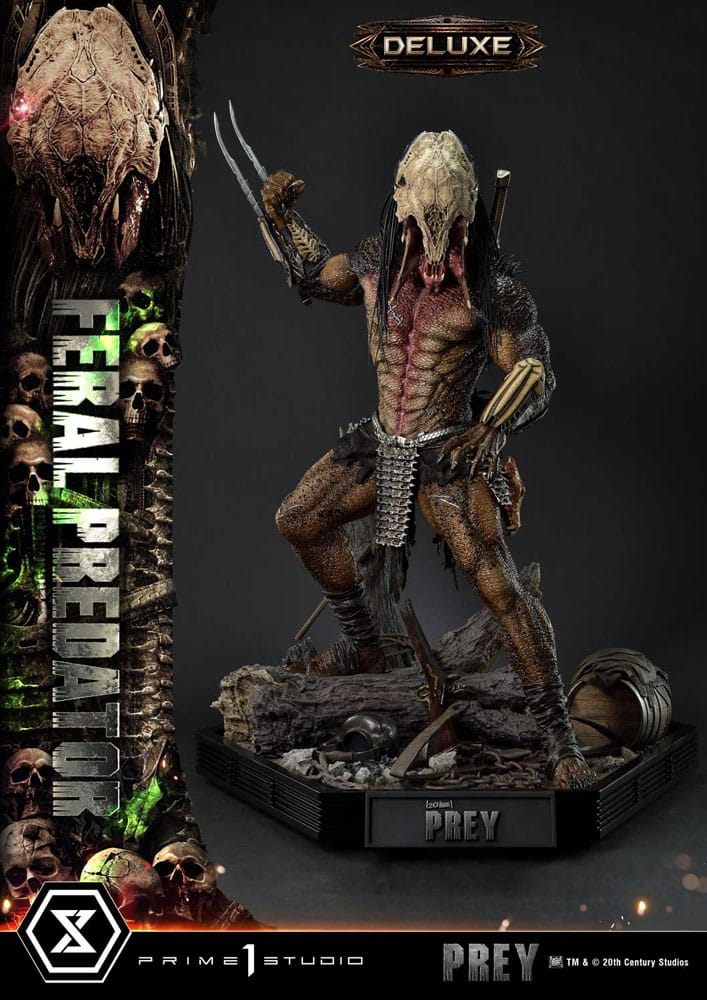 Prey (Movie) statuette Museum Masterline Series 1/3 Feral Predator Deluxe Version 89 cm