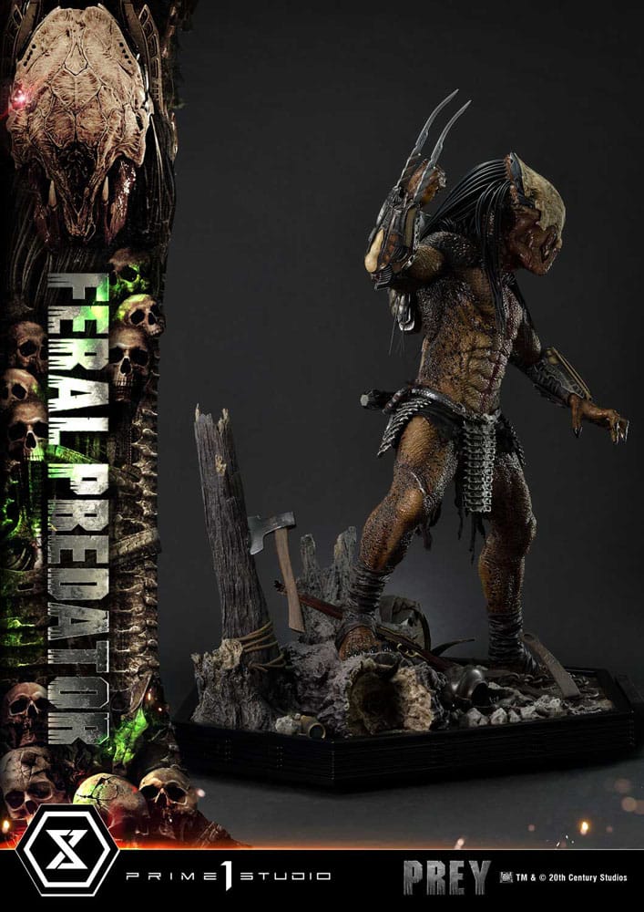 Prey (Movie) statuette Museum Masterline Series 1/3 Feral Predator Deluxe Version 89 cm