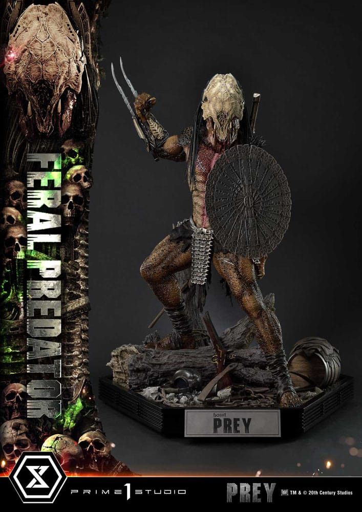 Prey (Movie) statuette Museum Masterline Series 1/3 Feral Predator Deluxe Version 89 cm